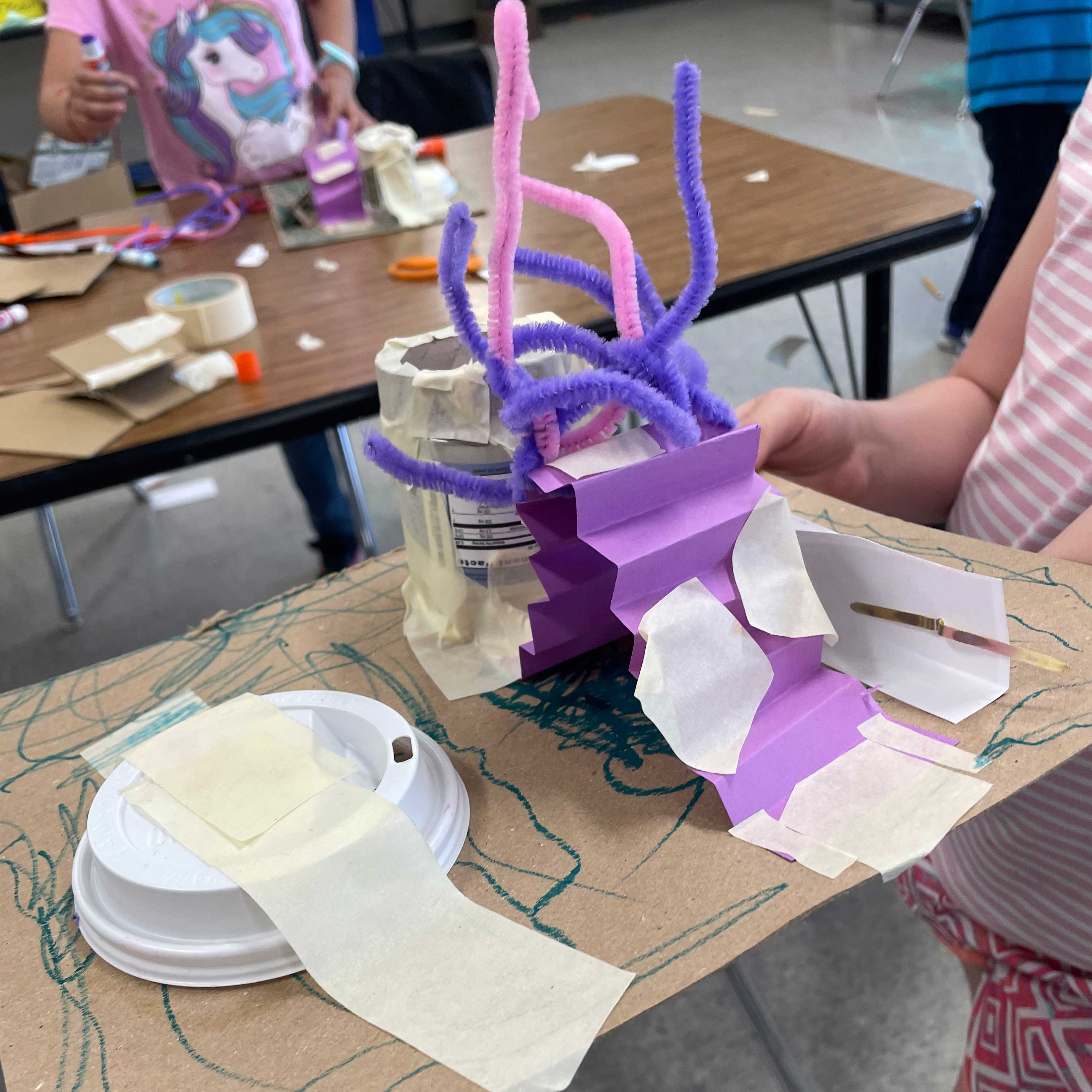 Crafts made at summer camp