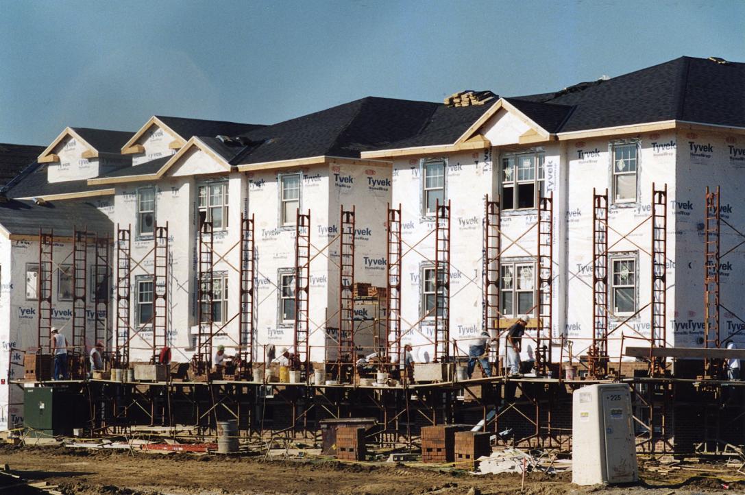 Student Housing buildings under construction.