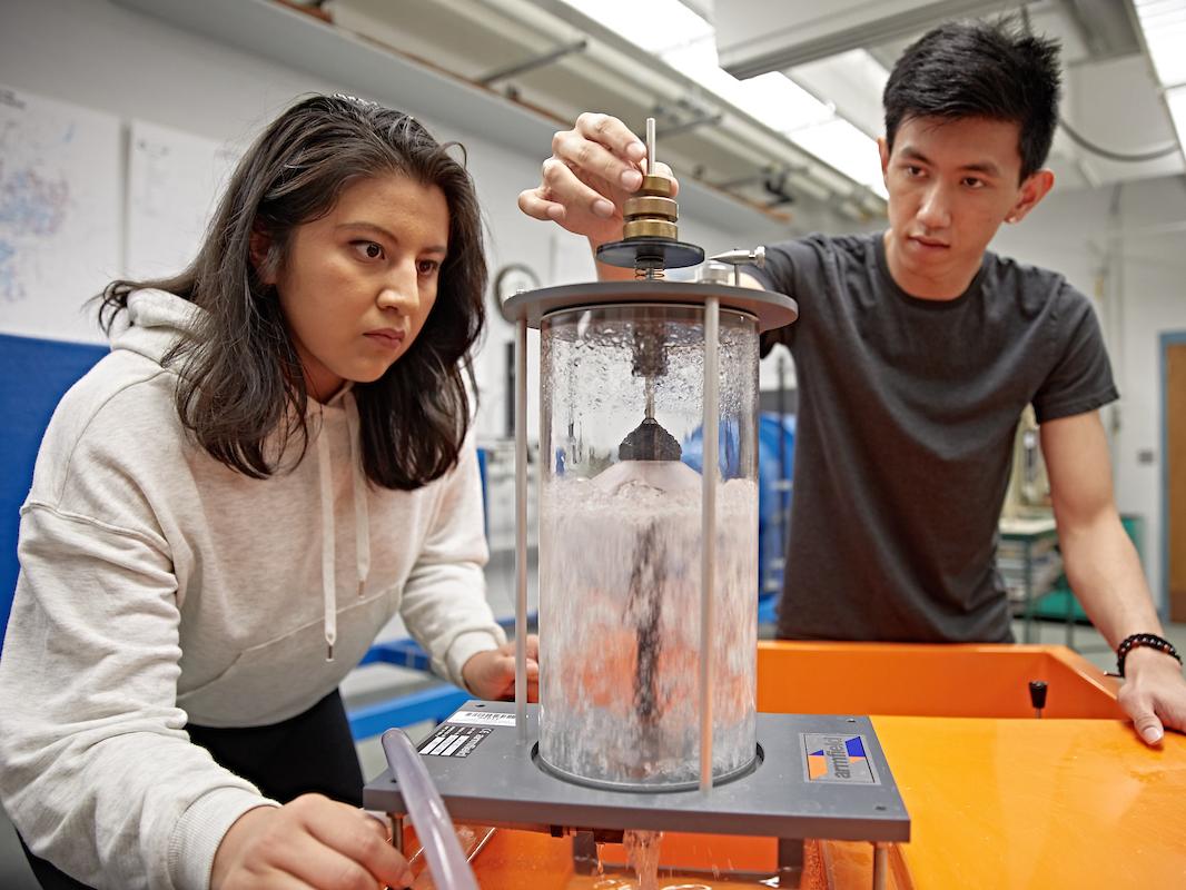 Students in a lab