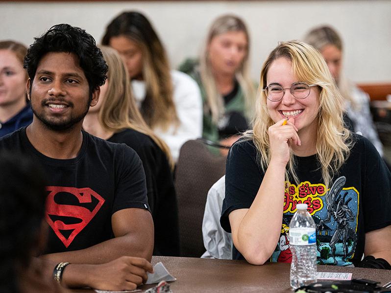 PFW students playing bingo