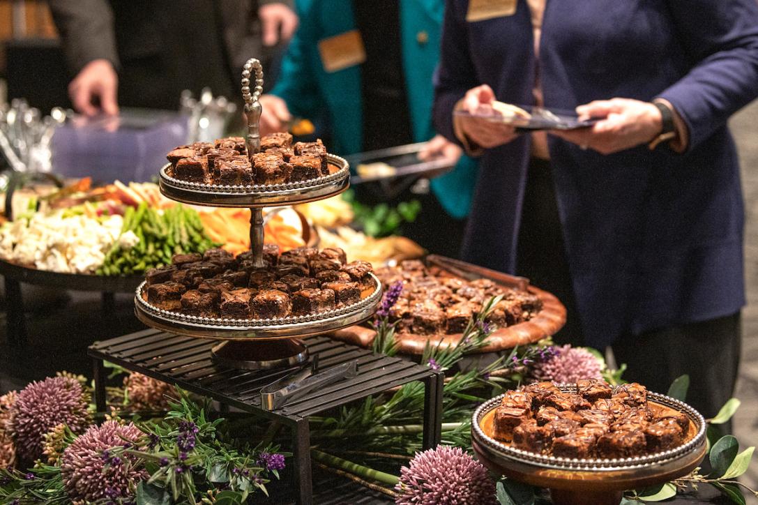 Catering table at a COLA even.t