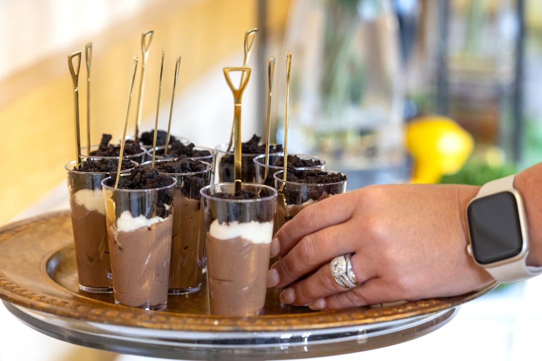 Dessert dirt cups at the  Surack-Sweetwater Music Industry Building groundbreaking reception.