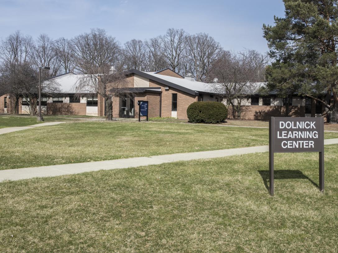 Dolnick Learning Center located on the north campus.