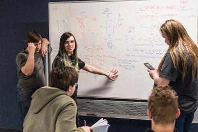 Students at whiteboard