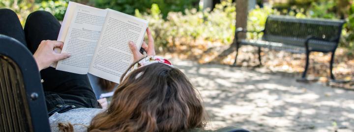 Student reading