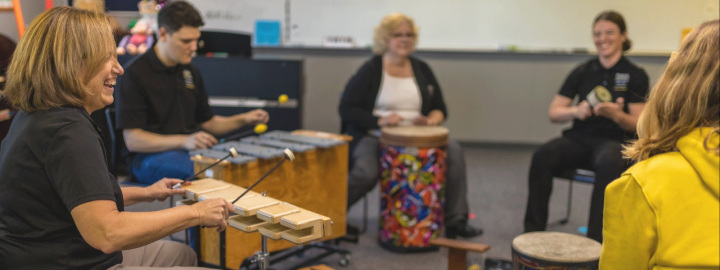 People playing instruments