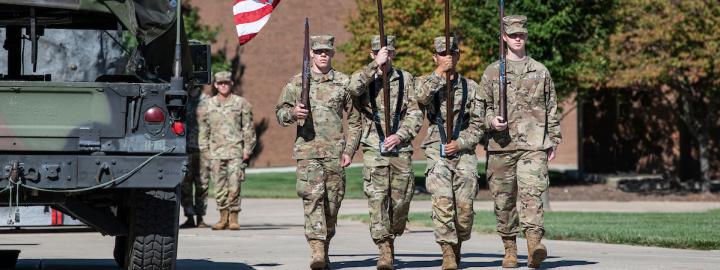 ROTC color guard