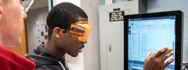 Students in a lab