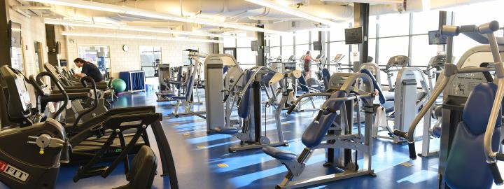 Athletics Center workout room located on the main campus.