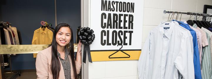 Career Closet loans out professional clothing for students going to job interviews.