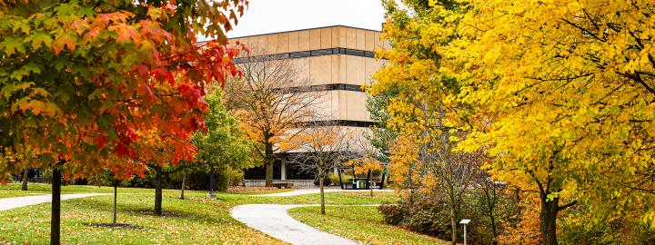 Walter E. Helmke Library building.