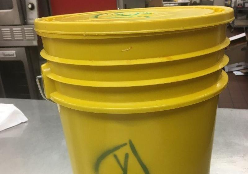 Composting buckets now used in Dons at Walb kitchen.