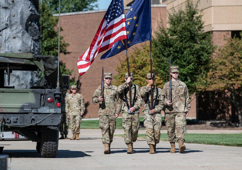 ROTC color guard