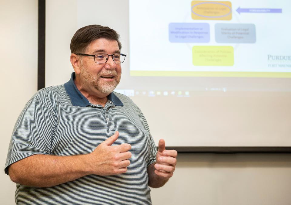 Professor Brand Oliver teaching a class.