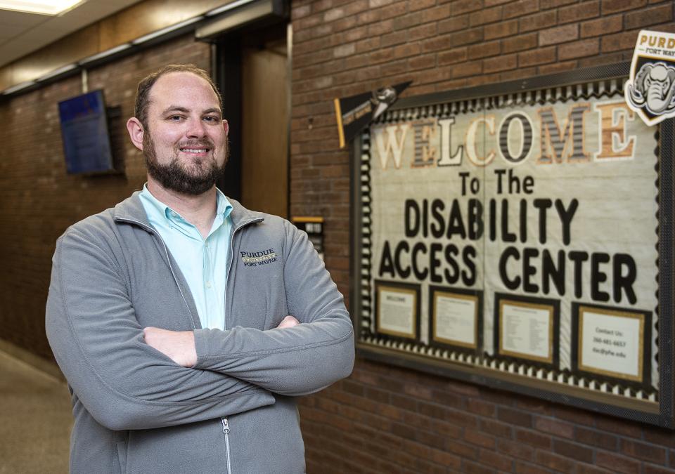 Portrait of Ryan McCombs, director of the Disability Access Center at Purdue Fort Wayne