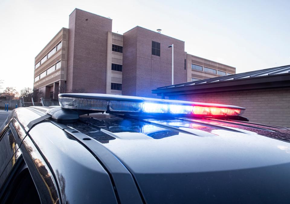 lights on top of a police car