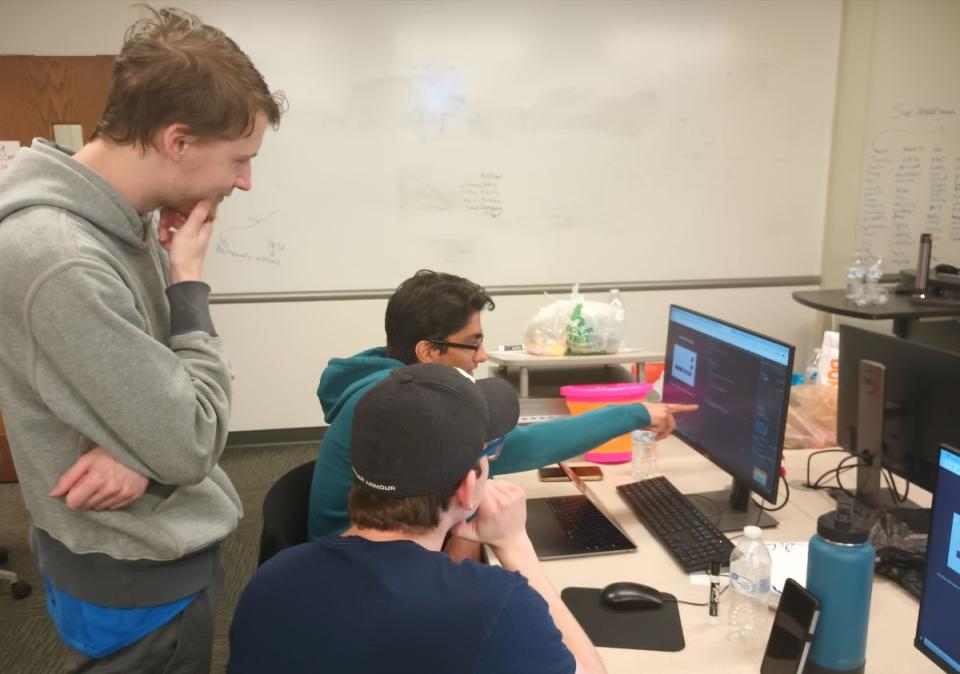 Three students are participating in a Cyber League competition