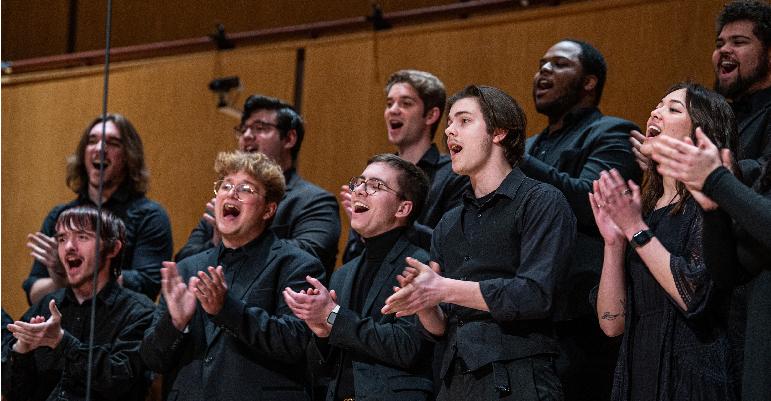 choir clapping and singing