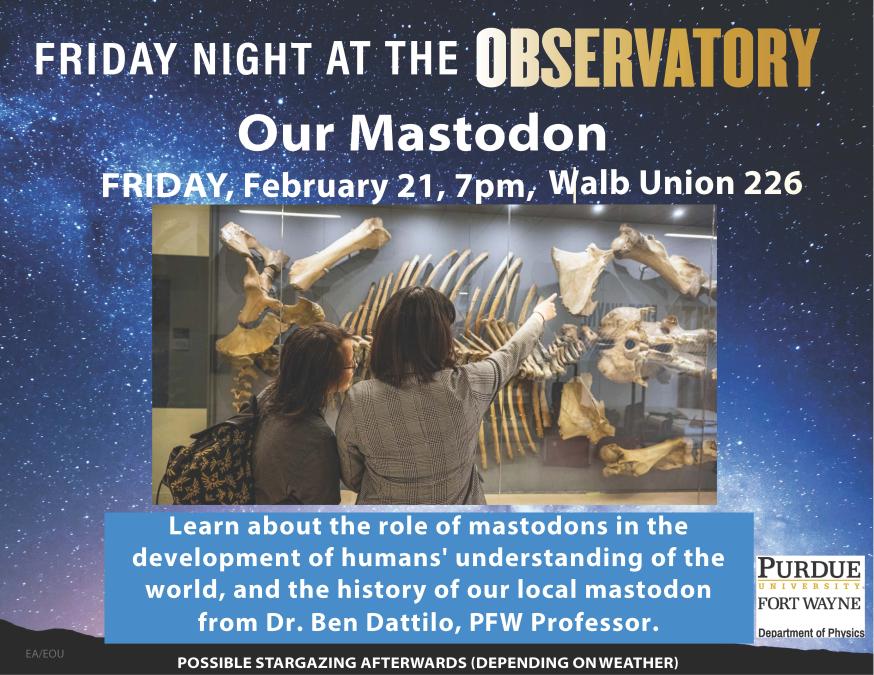 Friday Night at the Observatory - Our Mastodon