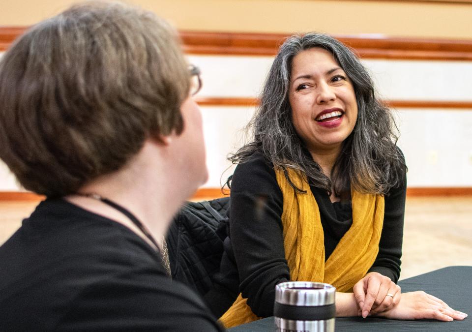 Faculty member and dean Isabel Nunez