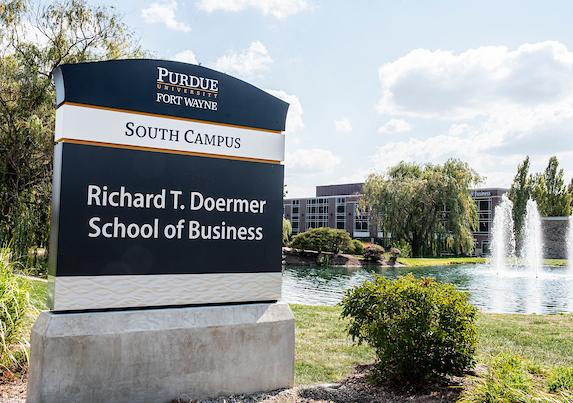 DSB-Richard-T.-Doermer-School-of-Business-sign