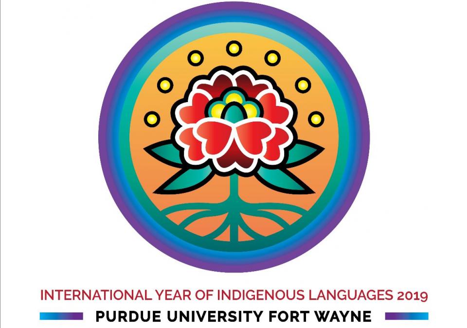 IYIL Conference logo, designed by Kaylene Big Knife.