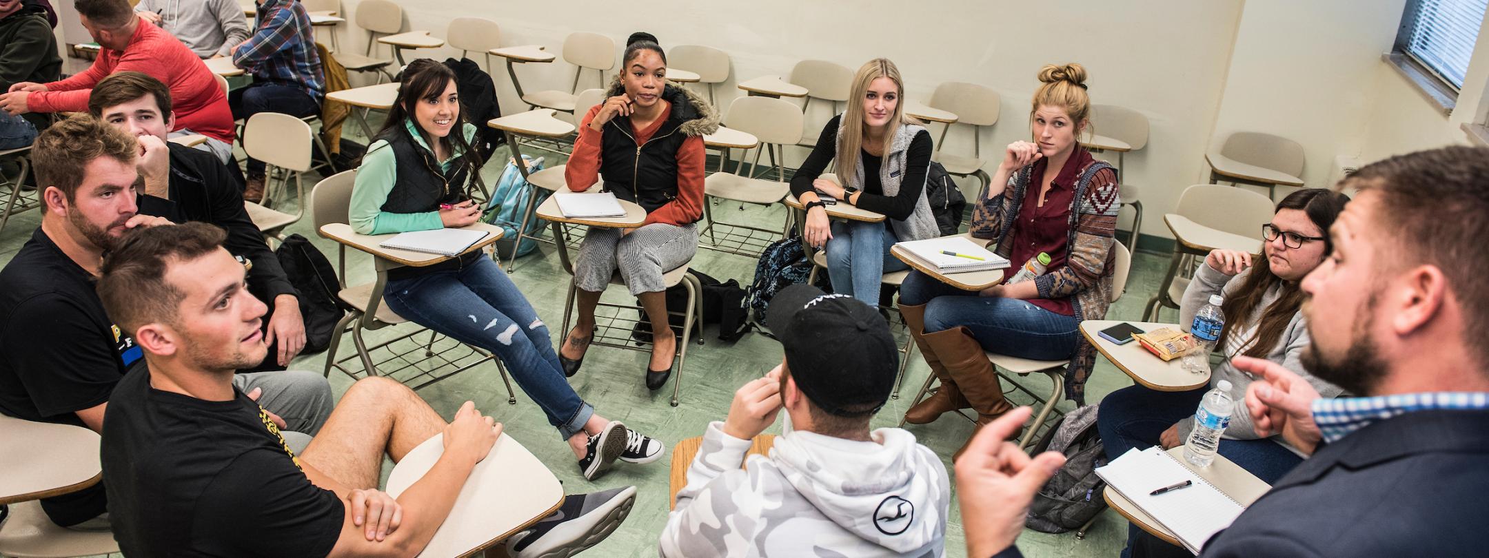 Students in class