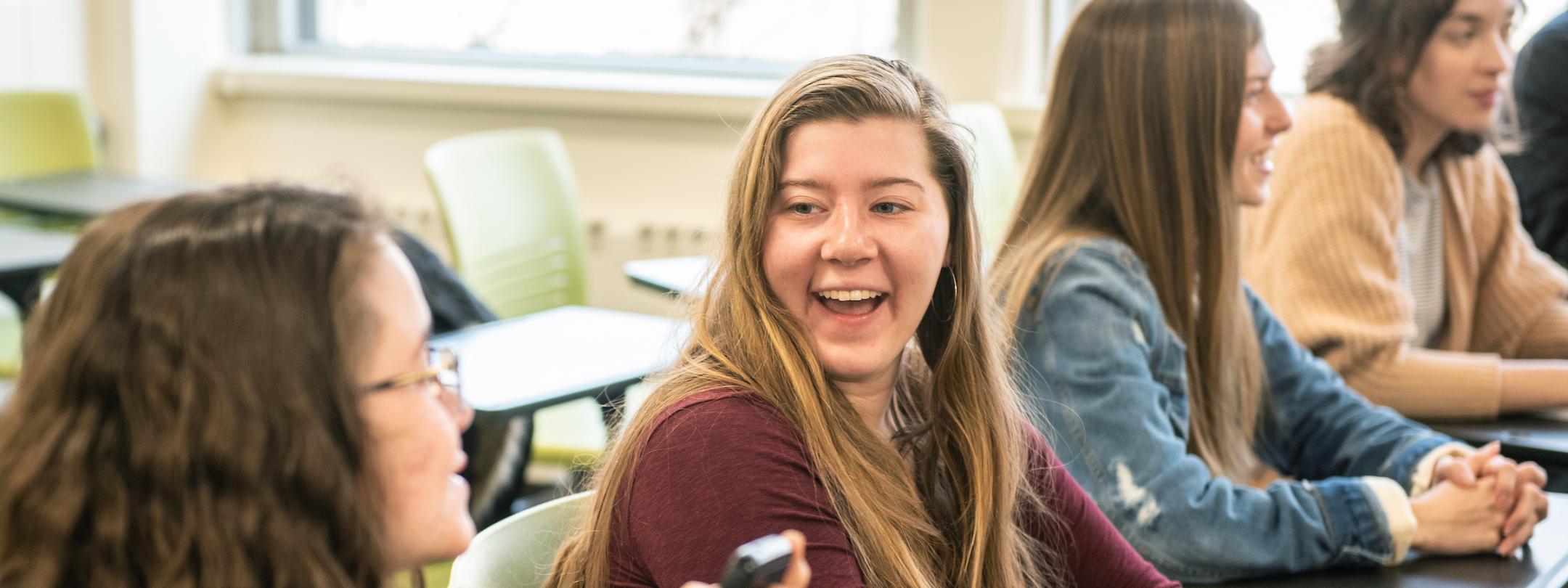 Student smiling