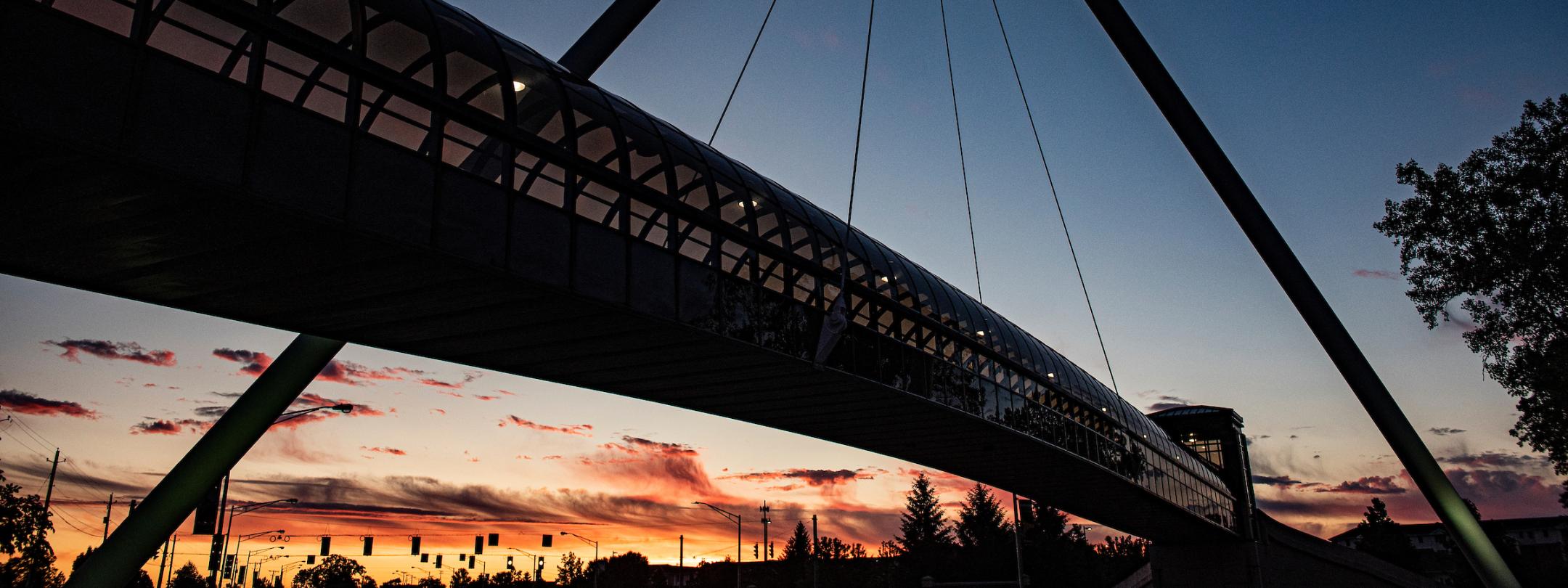 Bridge at sunset