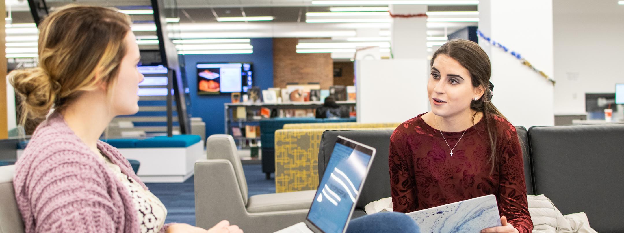 Students studying together