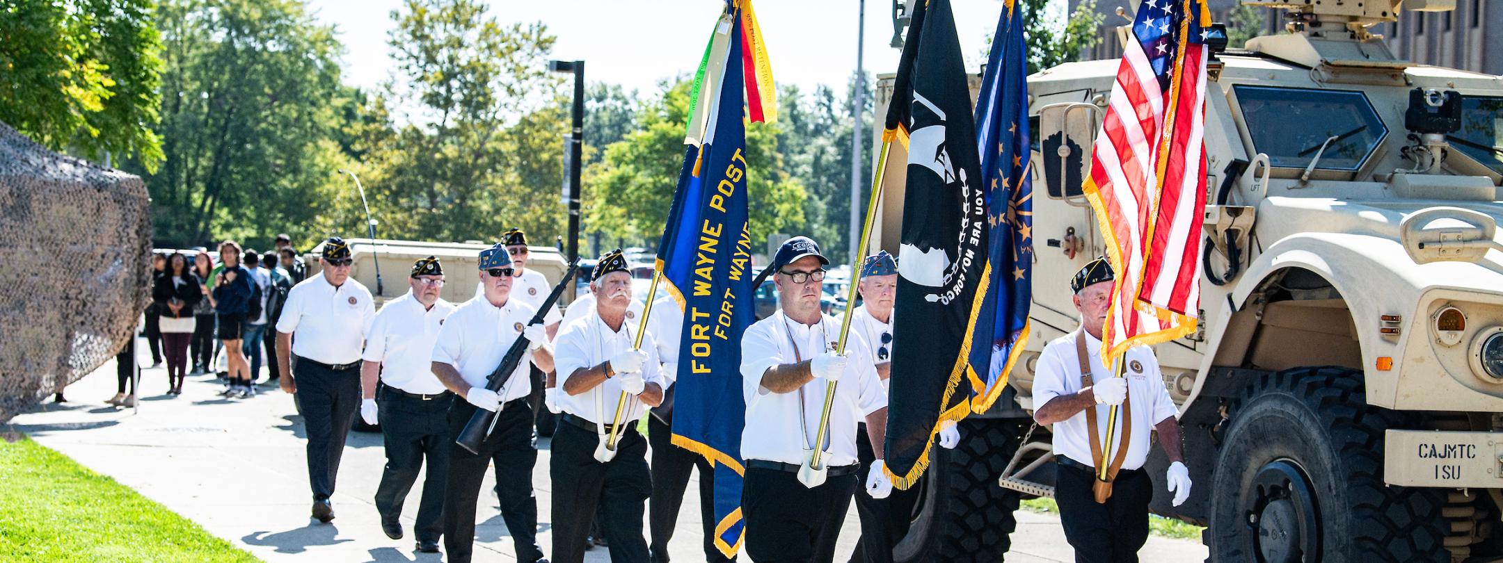 Military day procession