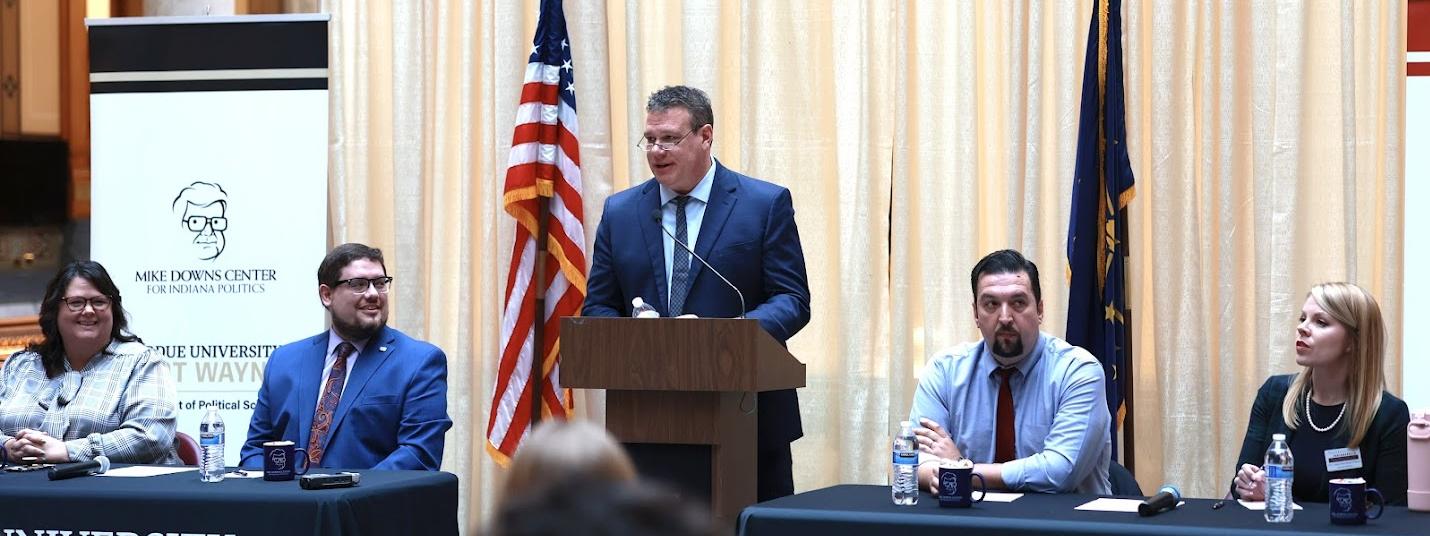 Mike Downs Center for Indiana Politics Capitol Day event.