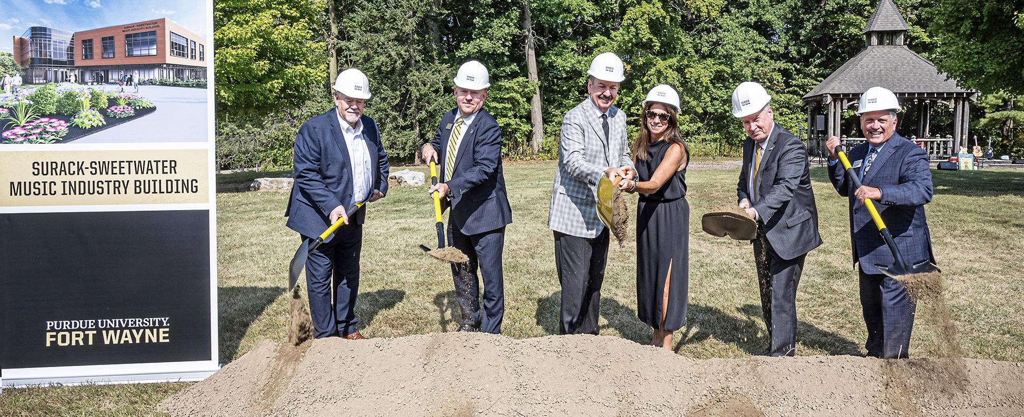 Groundbreaking ceremony for the new Music Industry Building