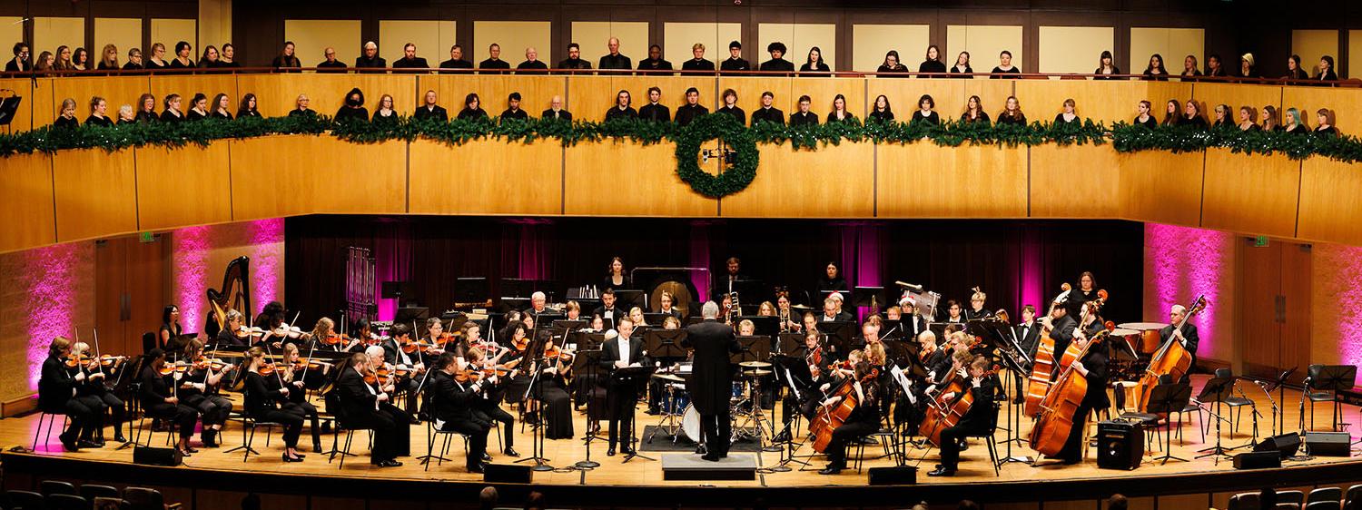 Home for the Holidays concert in Auer Performance Hall