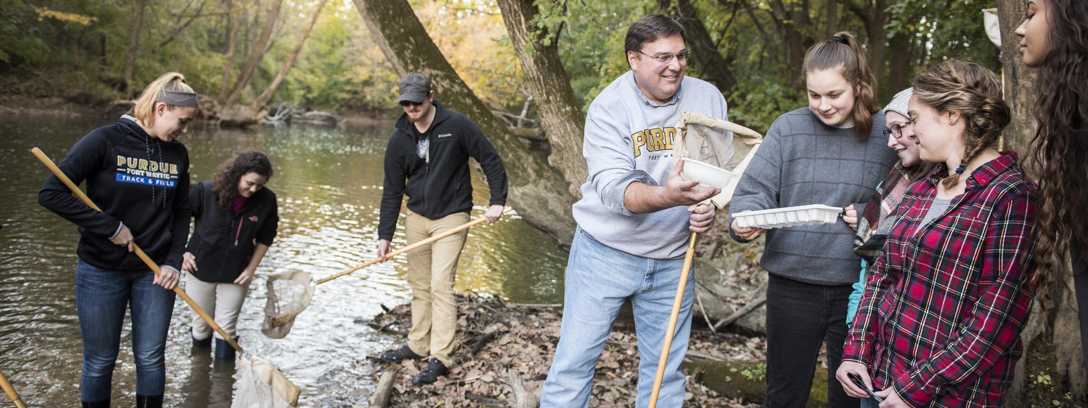 Jeff Nowak teaches science to future teachers