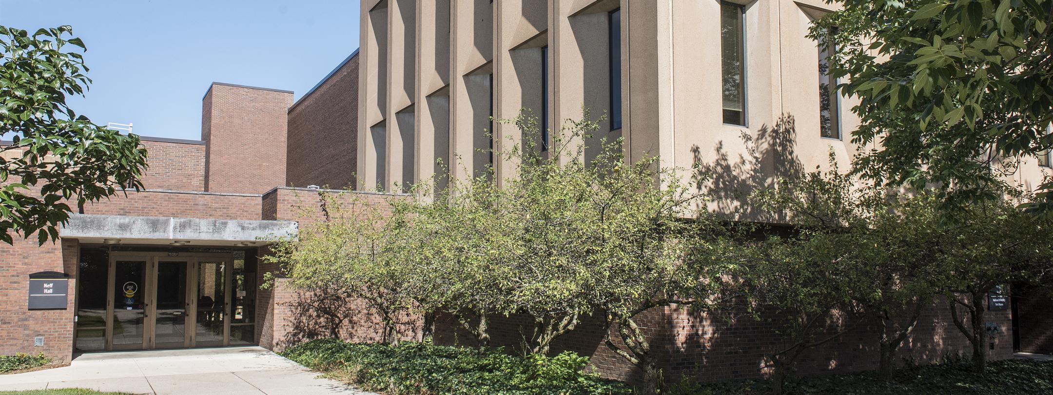 Neff Hall located on the main campus.