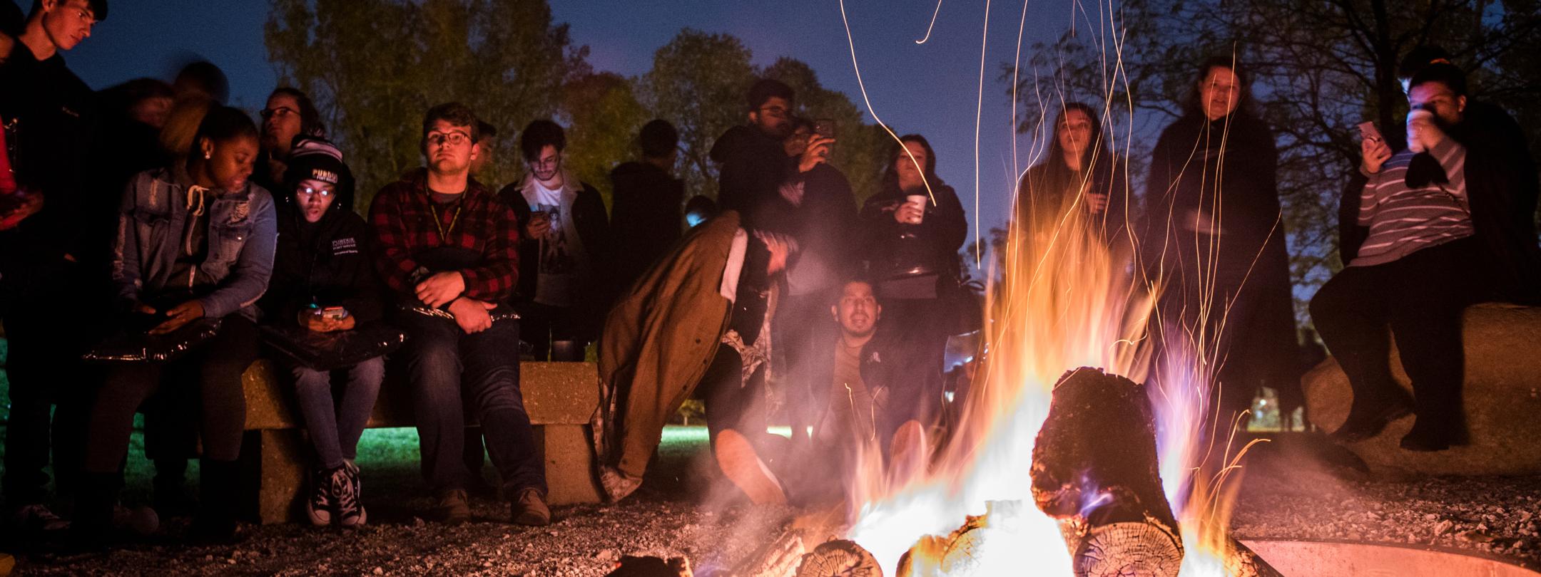 Bonfire at the Fall Fest.