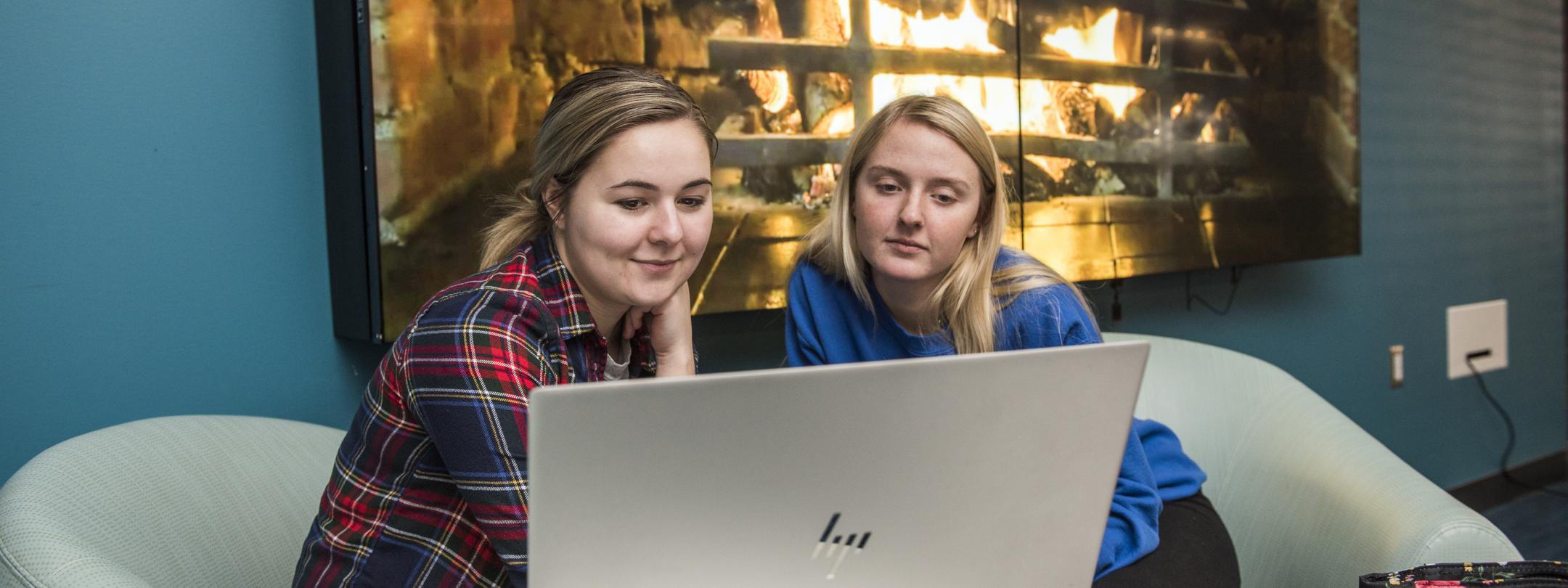 Students studying together.