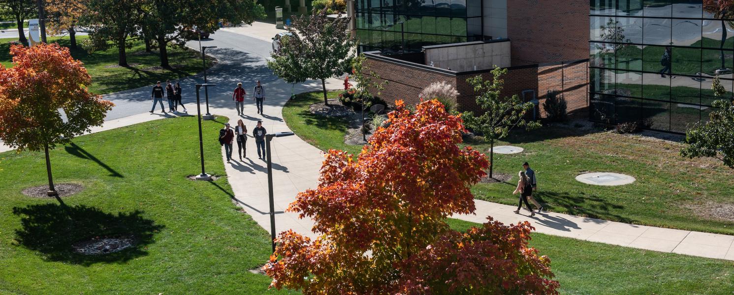 Campus from an aerial view