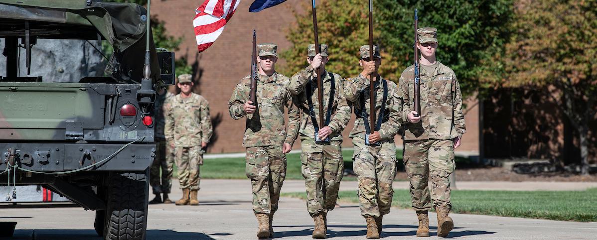 ROTC color guard