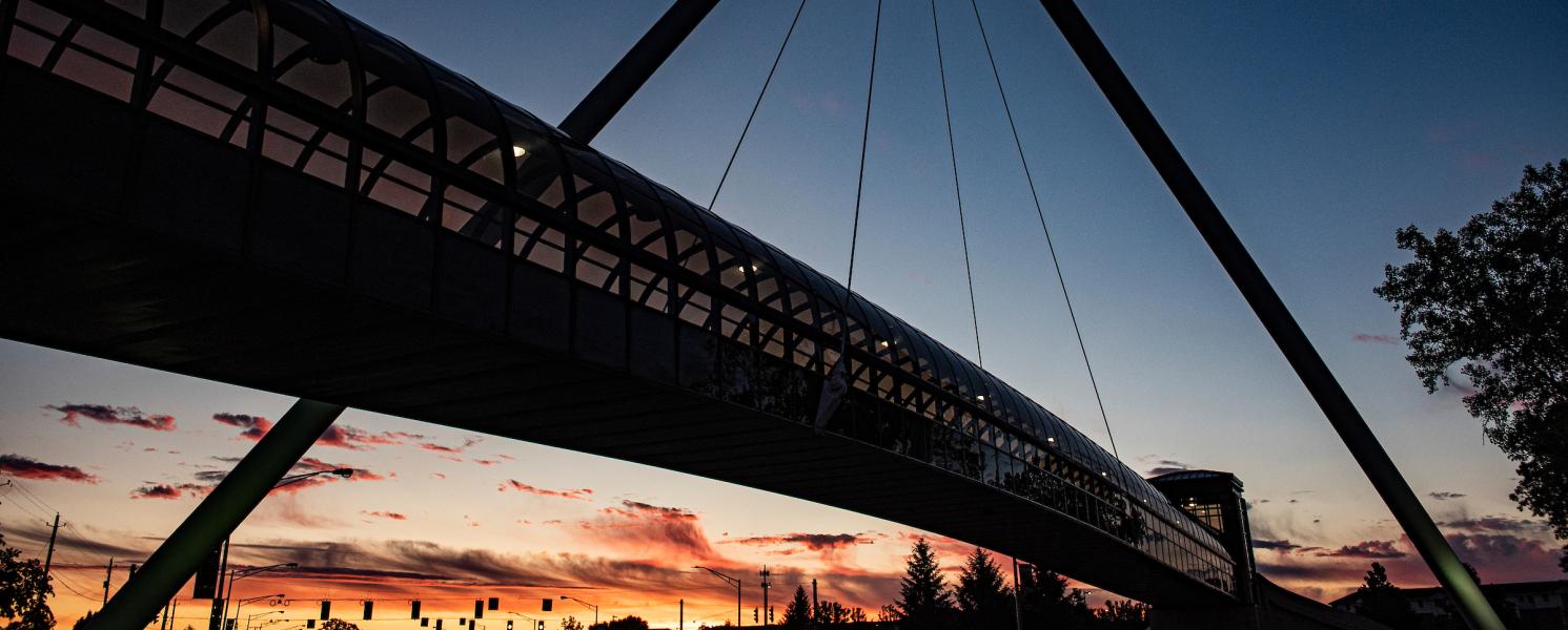 Bridge at sunset