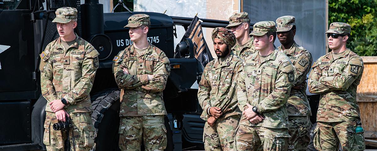 Army soldiers at the 2022 Military Appreciation Day at PFW