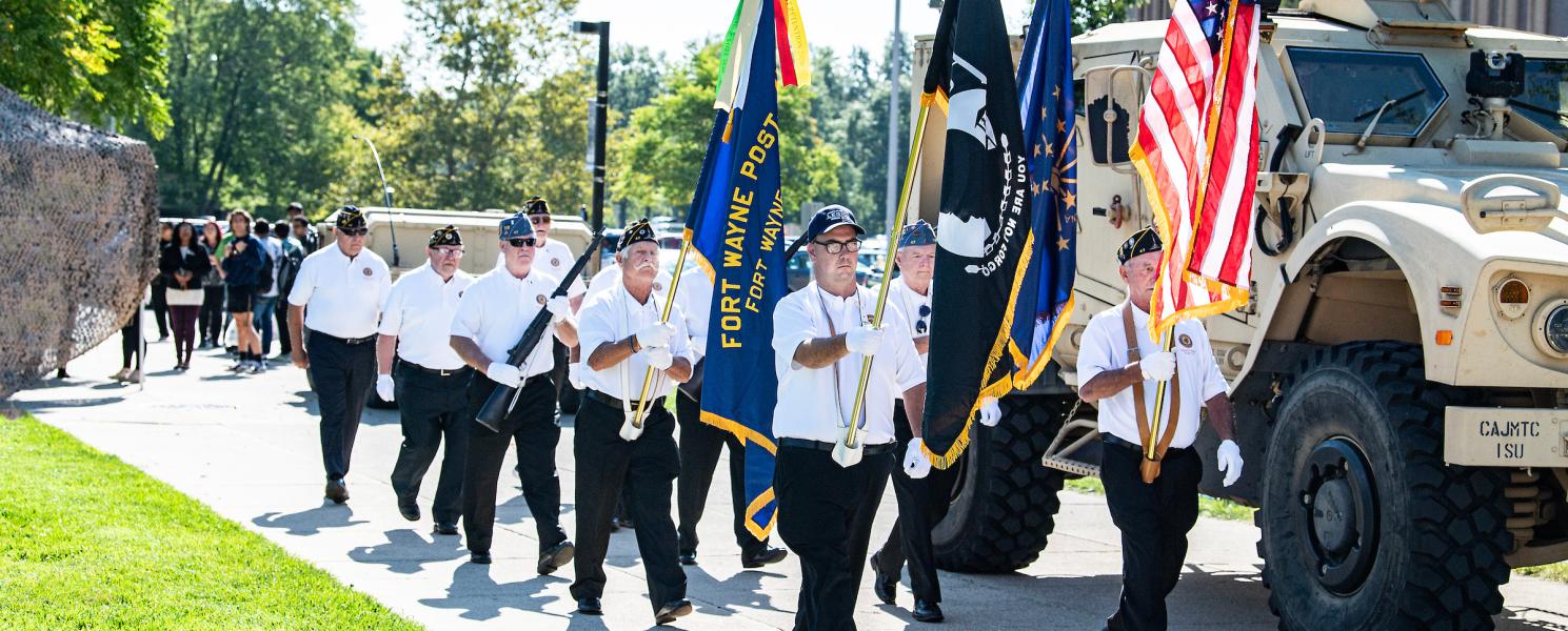 Military day procession