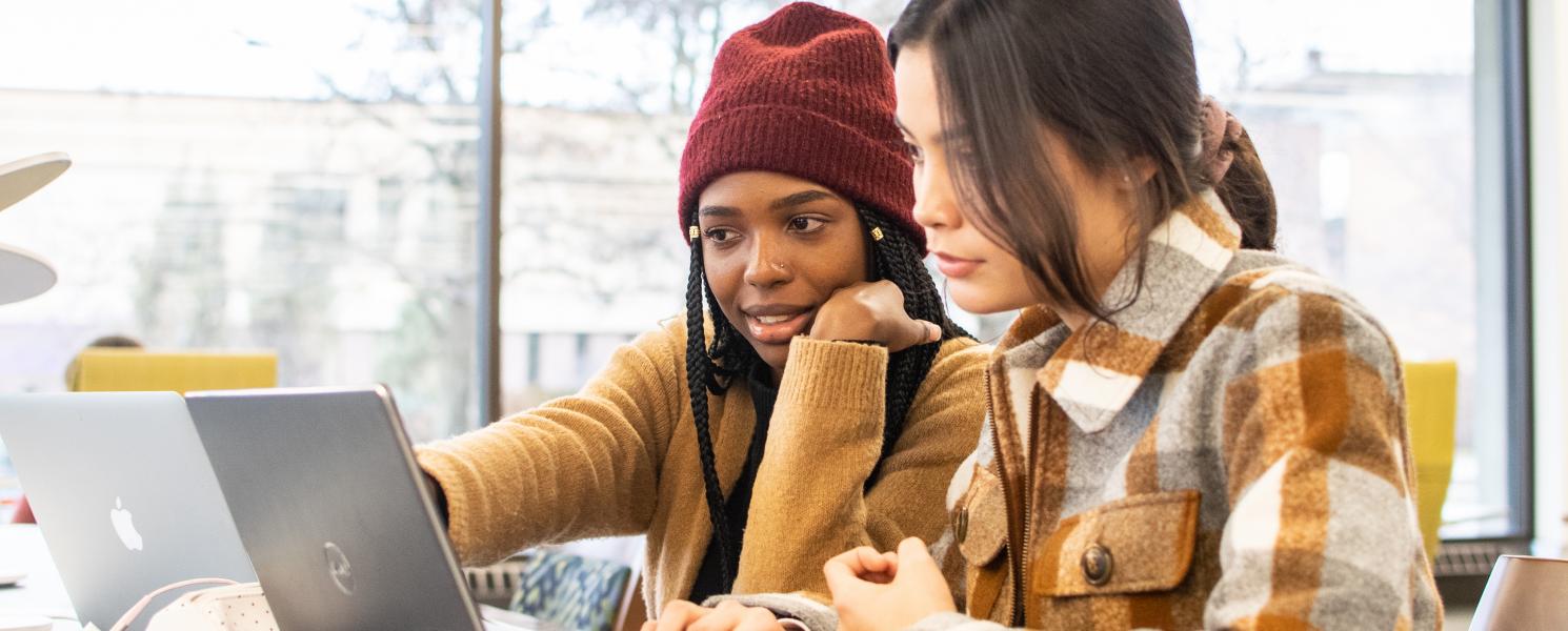 Students studying together.