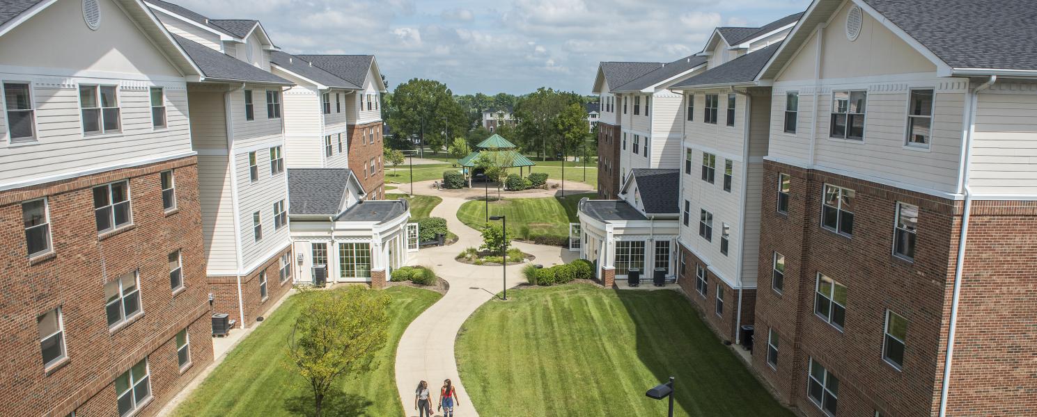 Student housing on the Waterfield Campus.