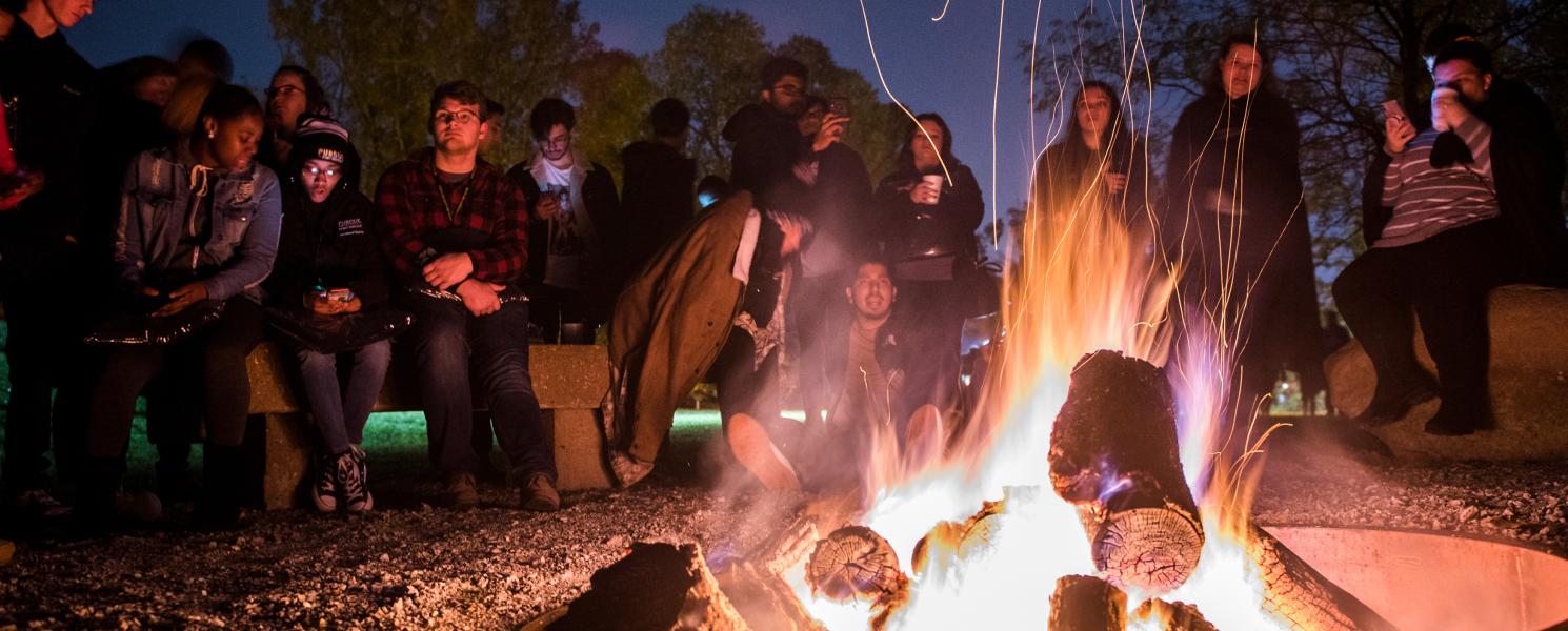 Bonfire at the Fall Fest.