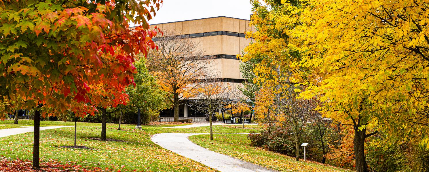 Walter E. Helmke Library building.