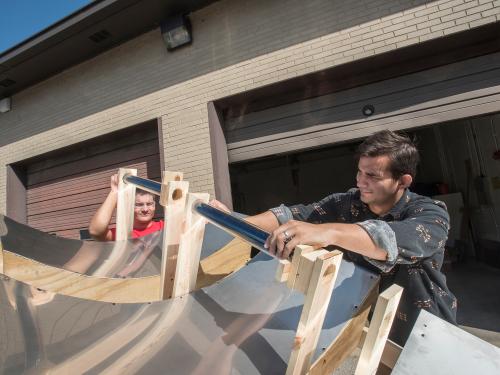 Students working on a project