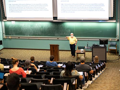 Students attending lecture