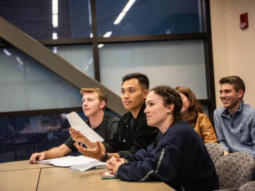 Students in a classroom